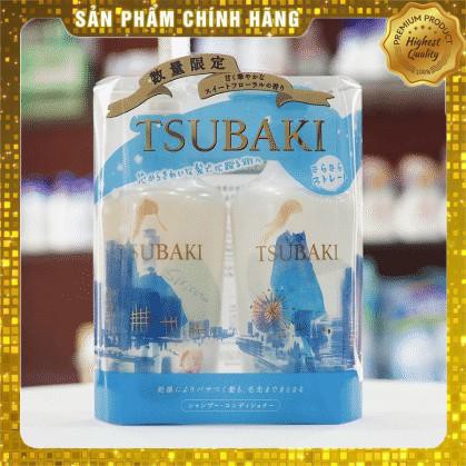 Bộ dầu gội Tsubaki Xanh mẫu mới - Hachi xách tay chính hãng