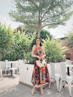 Đầm maxi thổ cầm