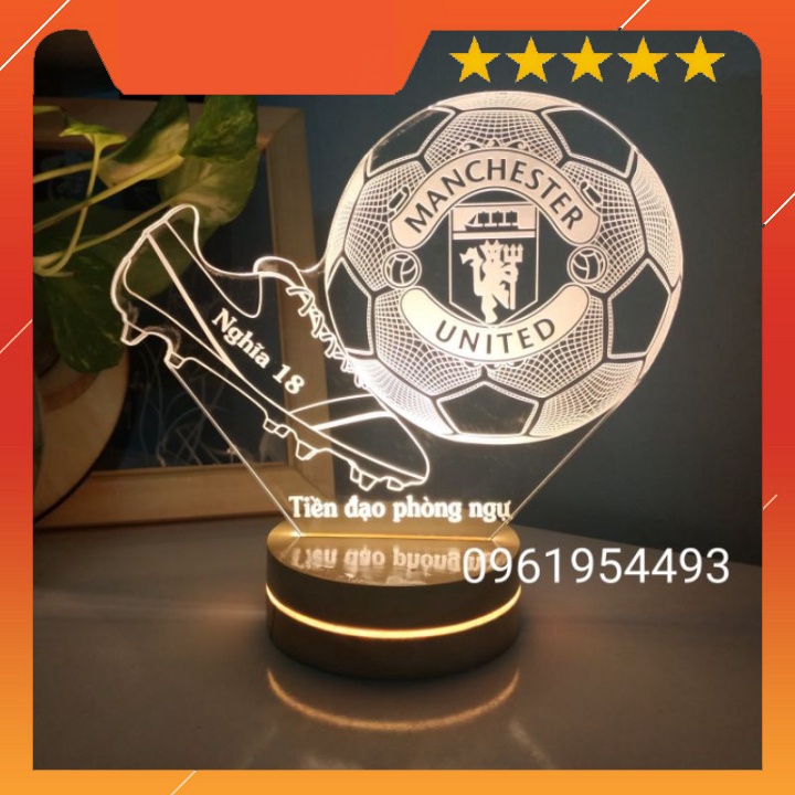 Đèn Led 3D 16 màu có điều khiển đi kèm quả bóng Manchester United