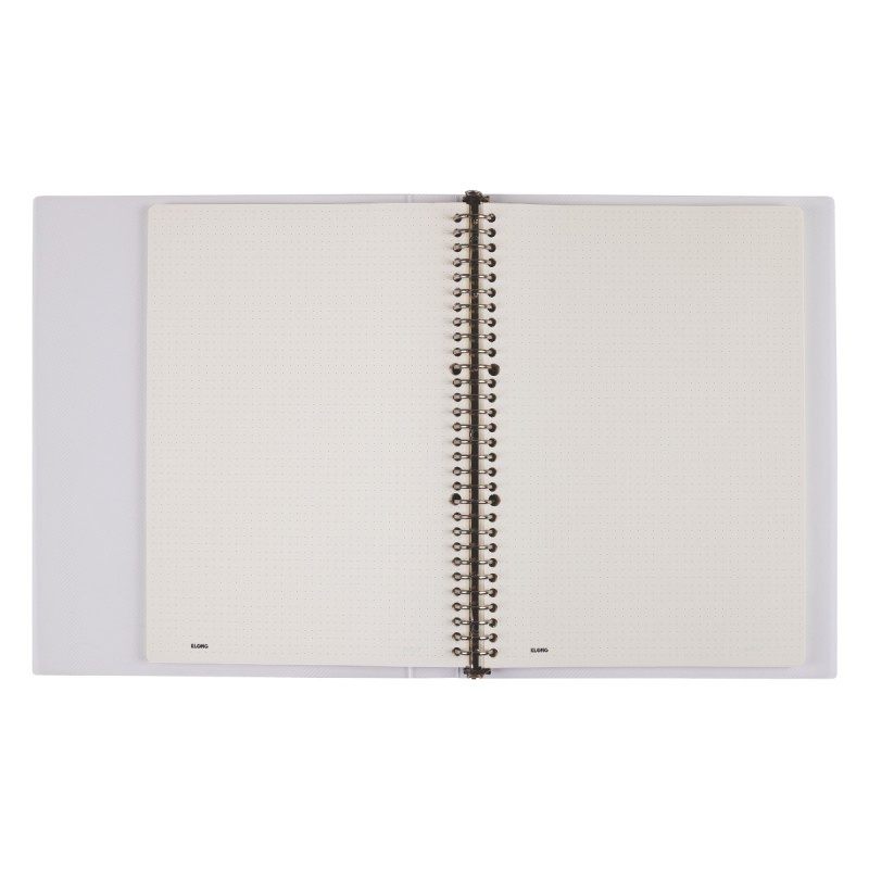 Sổ còng sắt Klong A4 80 tờ Dot grid MS 541 [Chọn Màu] 30 chấu Klong, binder bìa nhựa Klong