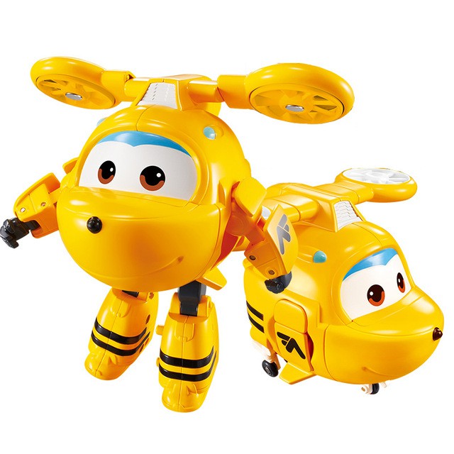 Đồ chơi Super wings đội bay siêu đẳng Robot biến hình máy bay cỡ lớn mẫu mới: Kim, Jett xây dựng, Jett canh sát ,Dizzy