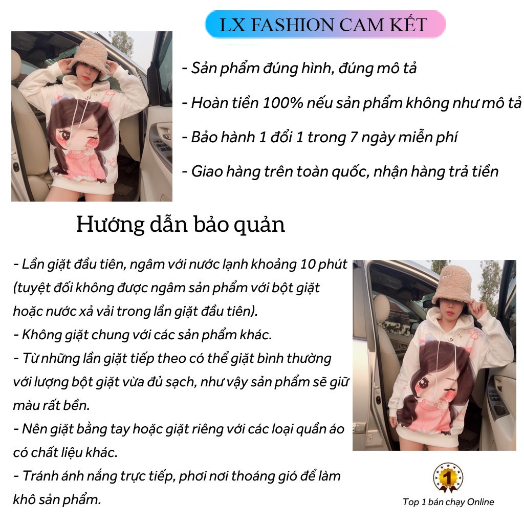 Áo khoác Hoodie ❤️ Áo nỉ Cao Cấp Cotton trần bông dày đẹp 2 lớp mịn form Unisex nam nữ LX30 | BigBuy360 - bigbuy360.vn