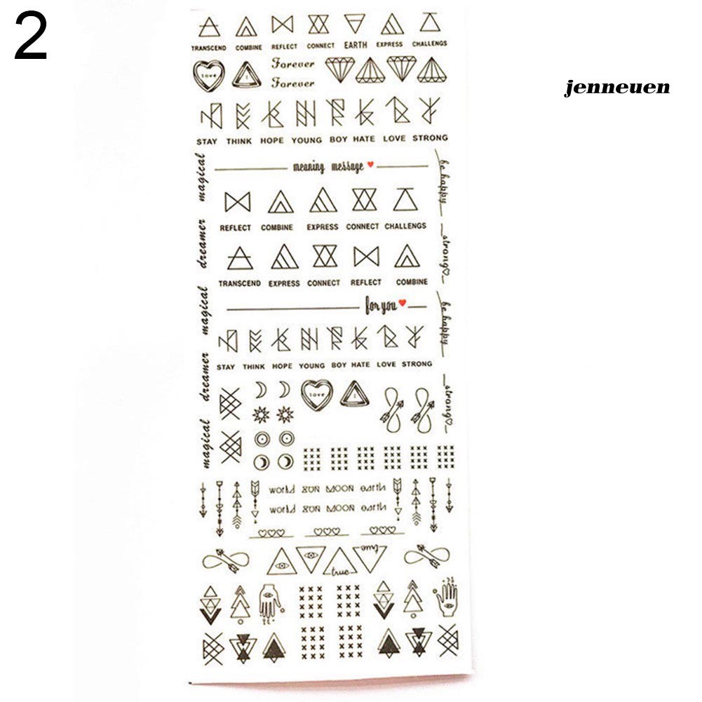 [Hàng mới về] Miếng dán trang trí móng tay nghệ thuật nhiều họa tiết sành điệu