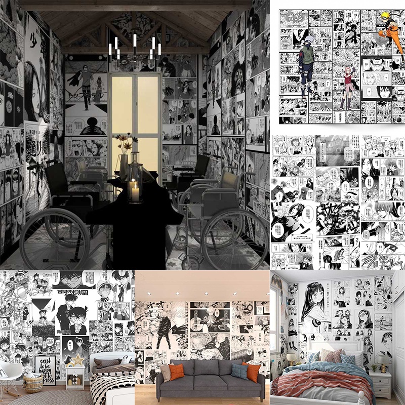 Giấy dán tường tự dính hình anime Nhật Bản phổ biến