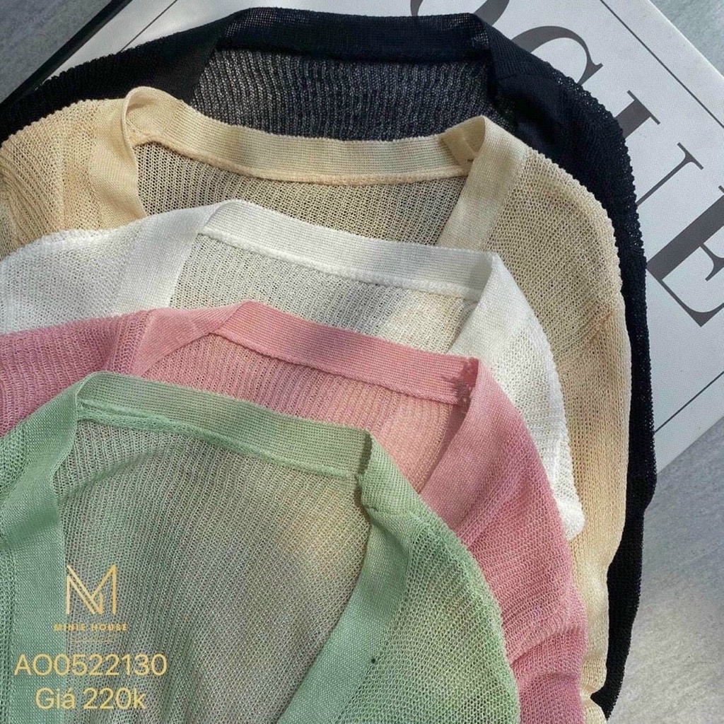 Áo Khoác Len Choàng Candigan mỏng Croptop Tay Dài | Smide Clothing