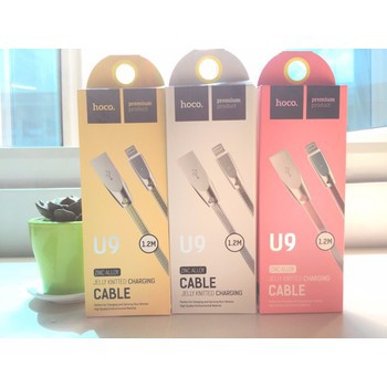 Cáp Hoco U9 1.2m Có Led Giành Cho IPtablet táo-