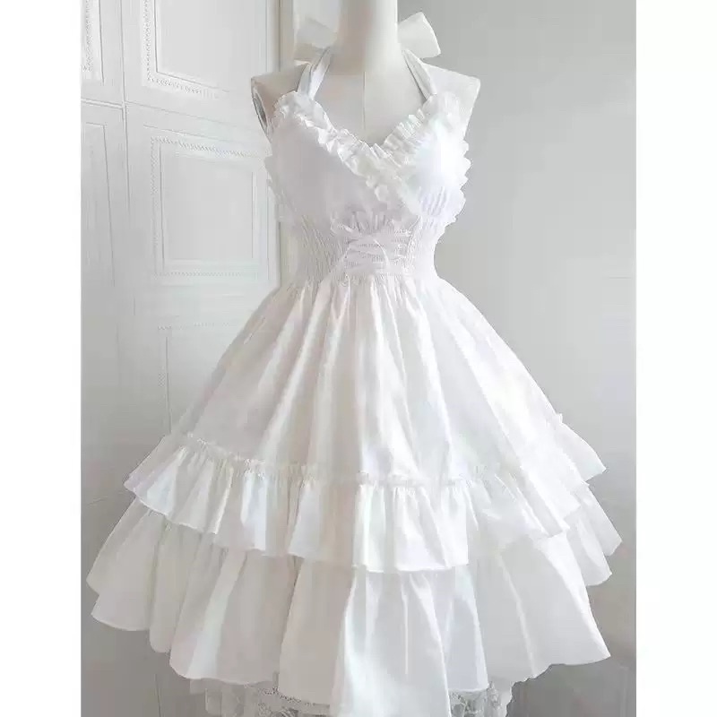 Váy/ Đầm Lolita Thắt Eo Siêu Xinh - Kèm ảnh thật, váy đầm công chúa,dự tiệc, tiểu thư, nàng thơ, sang chảnh