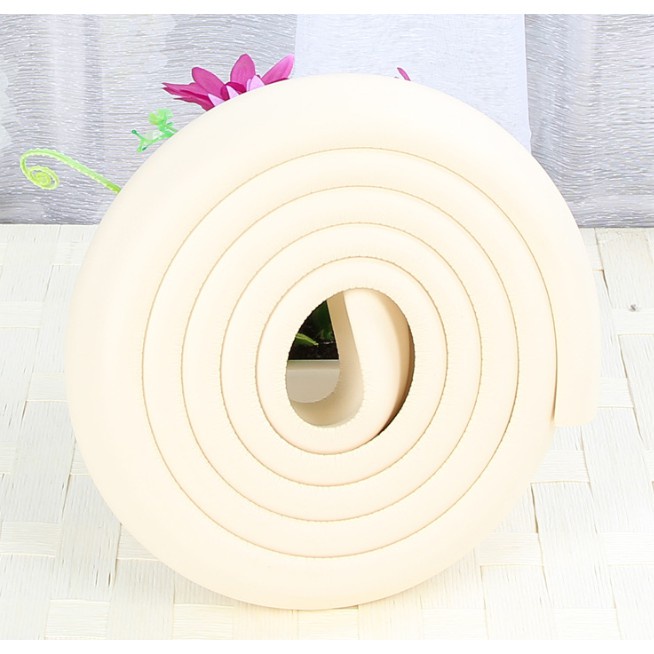 Cuộn Xốp Bọc Cạnh Bàn Chữ L dài 2m loại dày kèm keo - Bọc Cạnh Bàn - Bọc Góc Bàn Giữ An Toàn Cho Bé