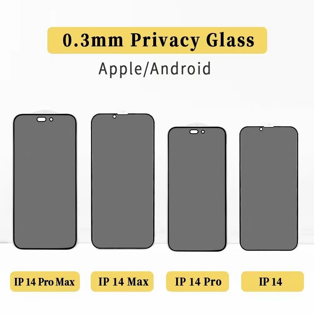 Kính cường lực chống nhìn trộm cho iphone 14, 14 Max, 14 pro, 14 Pro max Full màn hình siêu bảo mật