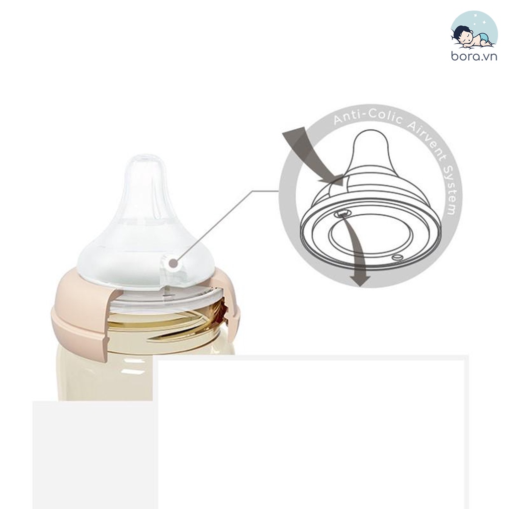 Bình sữa Moyuum Hàn Quốc họa tiết 170ml 270ml [Được chọn núm 1 - 4][Cam kết chính hãng]