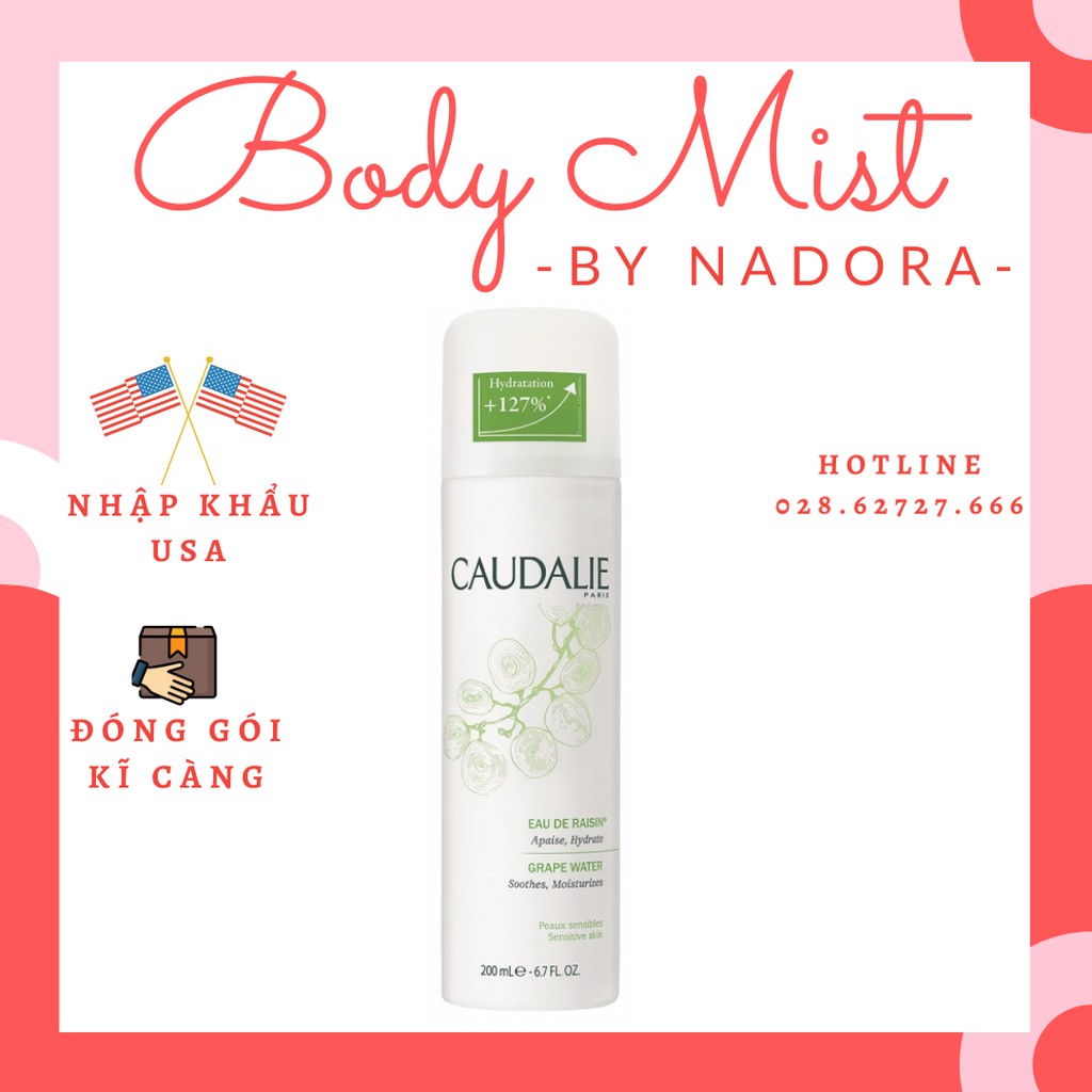 Xịt Khoáng Cấp Nước Caudalie Eau de Raisin (200ml)