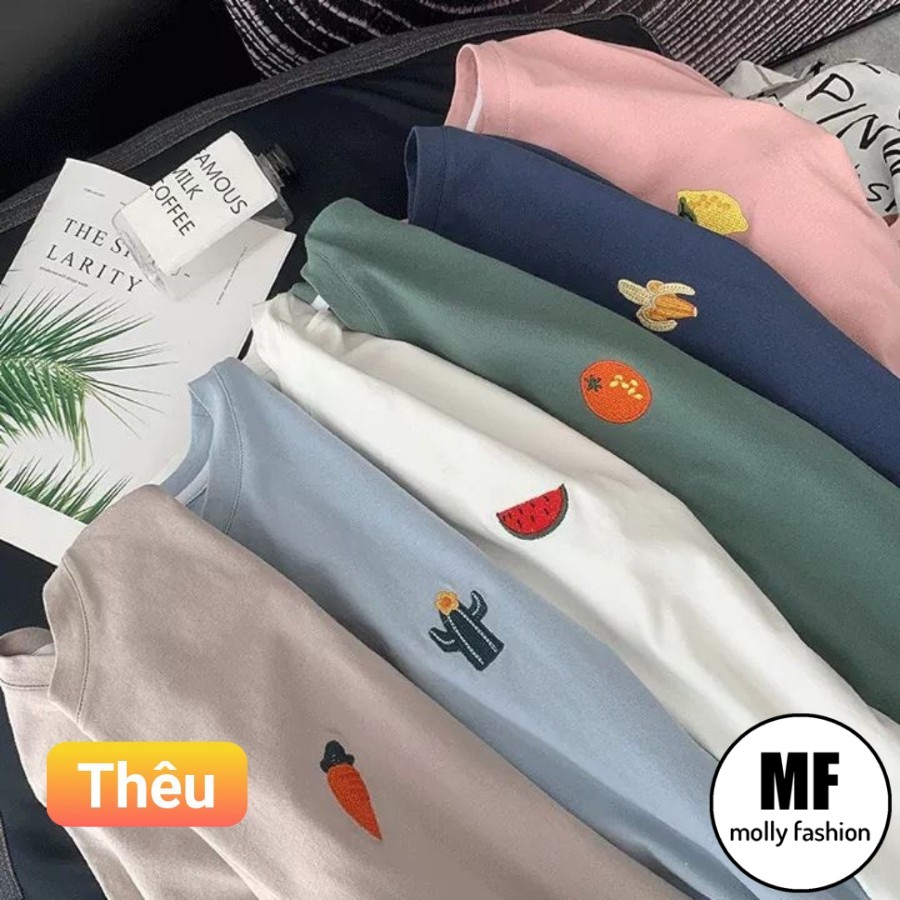 Áo thun tay lỡ ❤️ Áo phông Unisex FRUIT form rộng Freesize dành cho nam nữ Molly Fashion | BigBuy360 - bigbuy360.vn