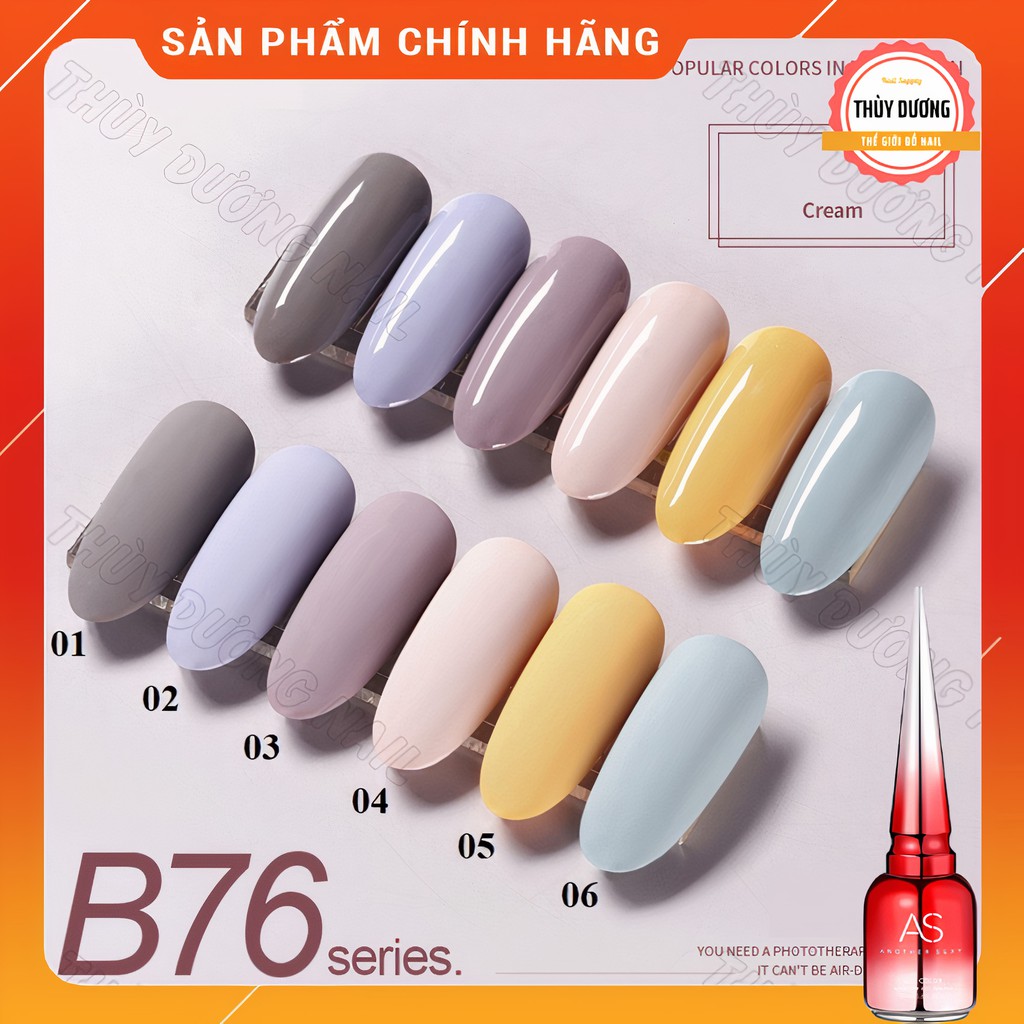 Sơn gel AS chính hãng chai đỏ mã B76 15ml