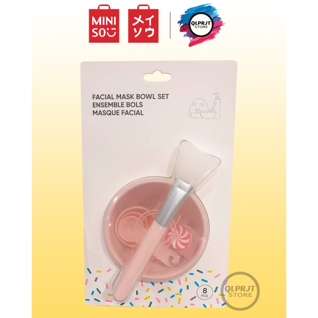 (Hàng Mới Về) Bộ Dụng Cụ Đắp Mặt Nạ Miniso Diy