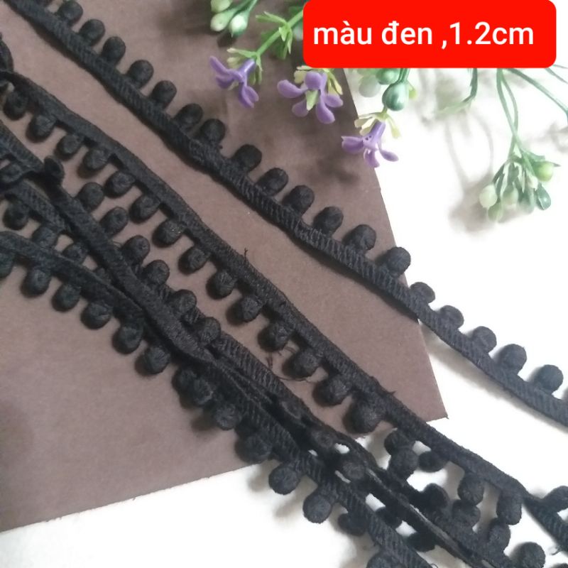 Ren chỉ cotton pom pom,size 7mm đến 1.5 cm