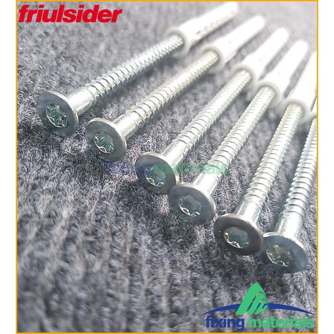 Túi 50 cái tắc kê nhựa cao cấp Friulsider X5- 8x80 (SX tại Ý, kèm theo vít thép bằng mạ kẽm)