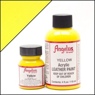 Màu Angelus Acrylic Leather Paint vẽ trên chất liệu da, vải - Màu Yellow