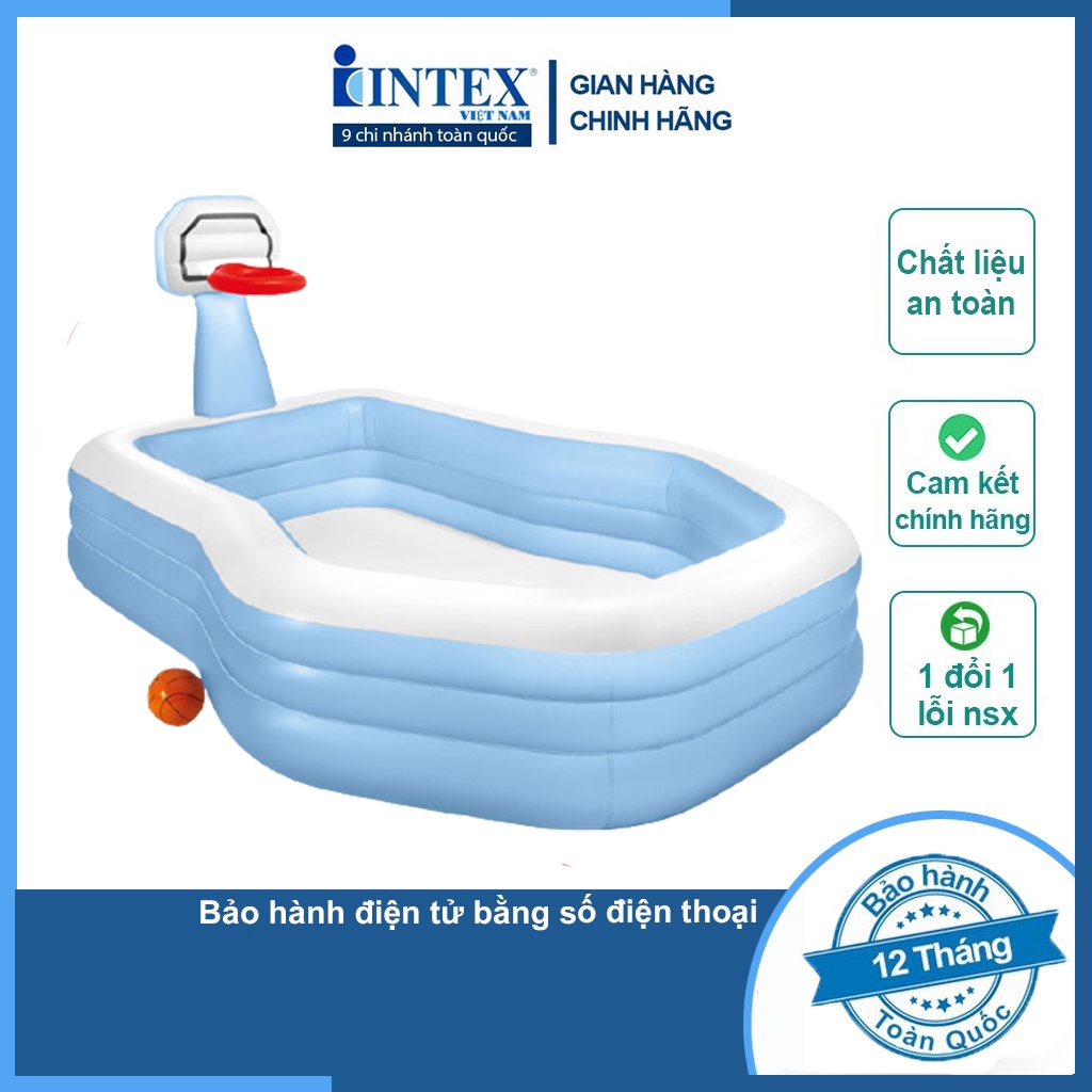 Bể bơi phao gia đình INTEX hình chữ nhật INTEX