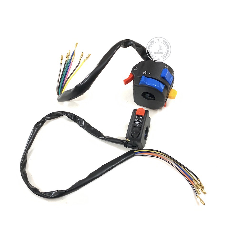 Bộ cùm công tắc Fz trái phải độ chế gắn cho nhiều xe thanh khang 006001810