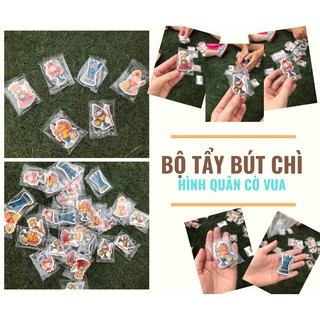 BỘ TẨY HÌNH QUÂN CỜ VUA | TẨY BÚT CHÌ ĐỘC ĐÁO