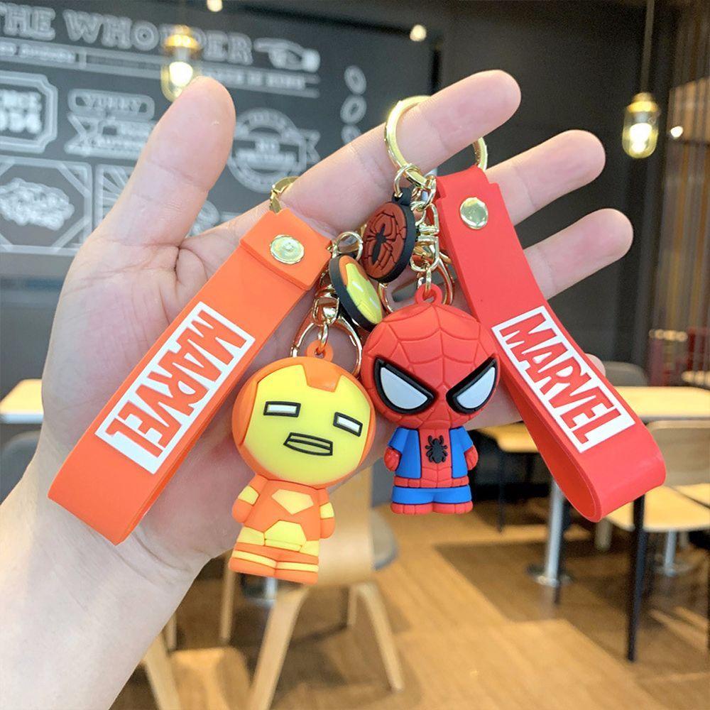 Móc Khóa Xe Hơi Mini 26Eddie Marvel Avengers Iron Man Captain America Hulk