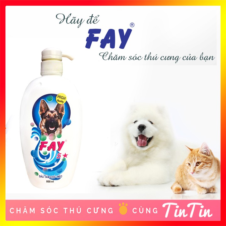 Sữa tắm chó mèo cao cấp FAY 5 sao Giá rẻ