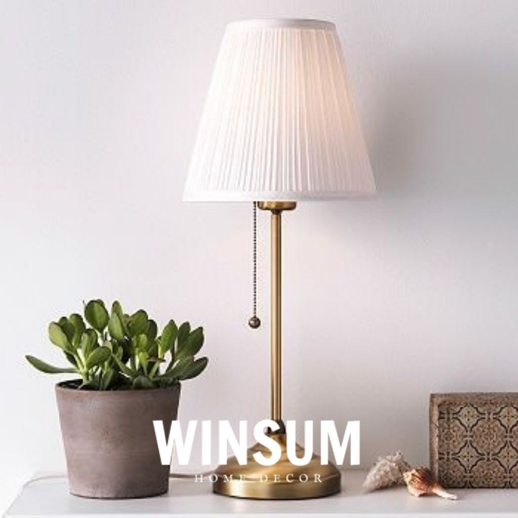 Đèn Ngủ Để Bàn Đế Đồng Sang Chảnh ARSTID IKEA - Winsum.decor