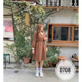 Bigsize Đầm nhung bo eo D708
