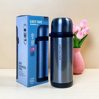 Bình Giữ Nhiệt Lock&Lock 1L – Thép Không Gỉ – Có Quai Xách – Dùng Làm Ly Uống Nước LHC1439