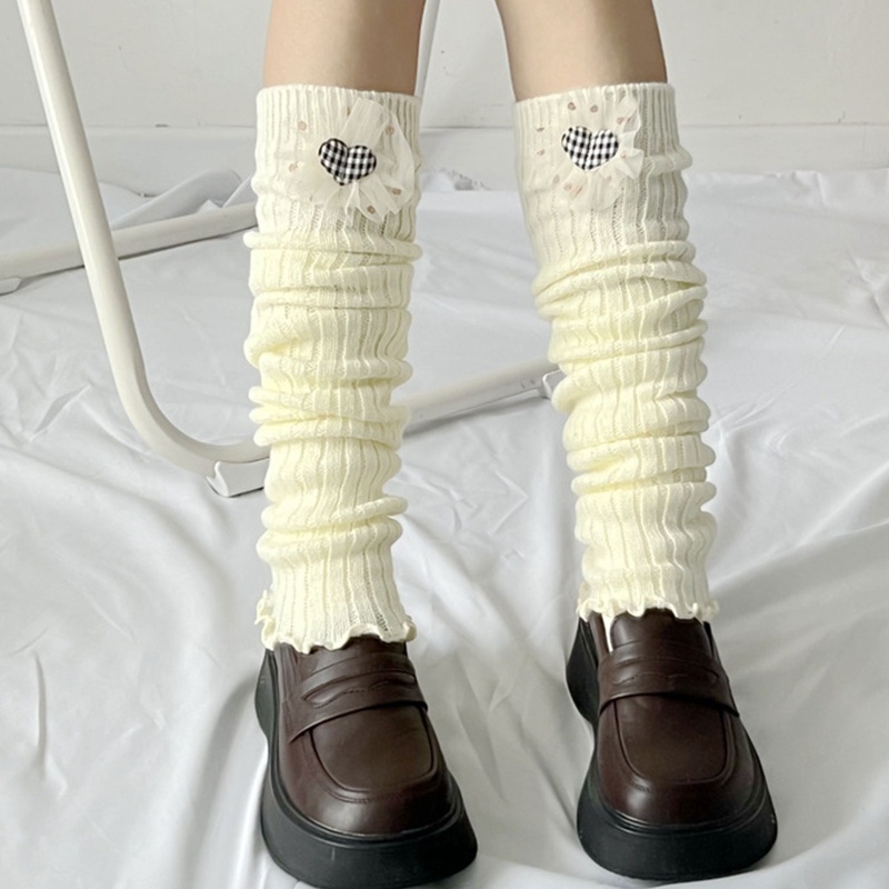 Tất Ống Chân Dệt Kim Giữ Ấm Mùa Đông Cho Nữ