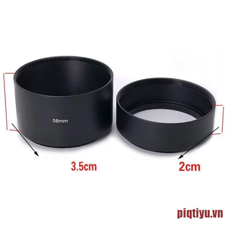 PiqtiYU 1pc long Metal LENS HOOD for Canon Nikon Sony for Olympus Pentax camera le