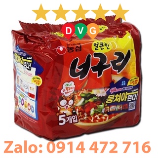 Lốc 5 Gói Mì Neoguri Cay Nóng Hàn Quốc Nongshim 120G X 5