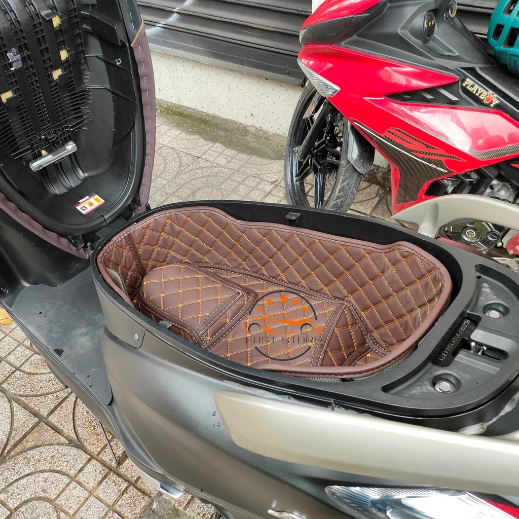 Lót Cốp Da Yamaha LATTE Chống Nóng Chống Sốc Cách Nhiệt Xe Máy Có Túi Đựng Giấy Tờ Faststore