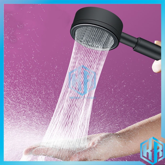 Vòi sen tăng áp, tay sen tắm Massage Inox 304 Tròn dày tạo tia nước hình Tháp Nước tạo cảm giác thư giãn dễ chịu