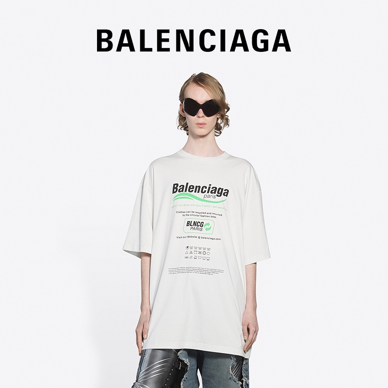 Áo Thun Balenciaga Thiết Kế Đơn Giản Thời Trang Năng Động Cho Nam