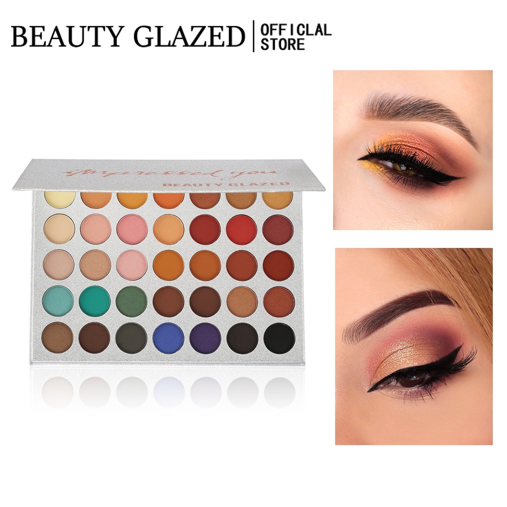 Bảng phấn mắt 35 màu lấp lánh và lì Beauty Glazed | BigBuy360 - bigbuy360.vn