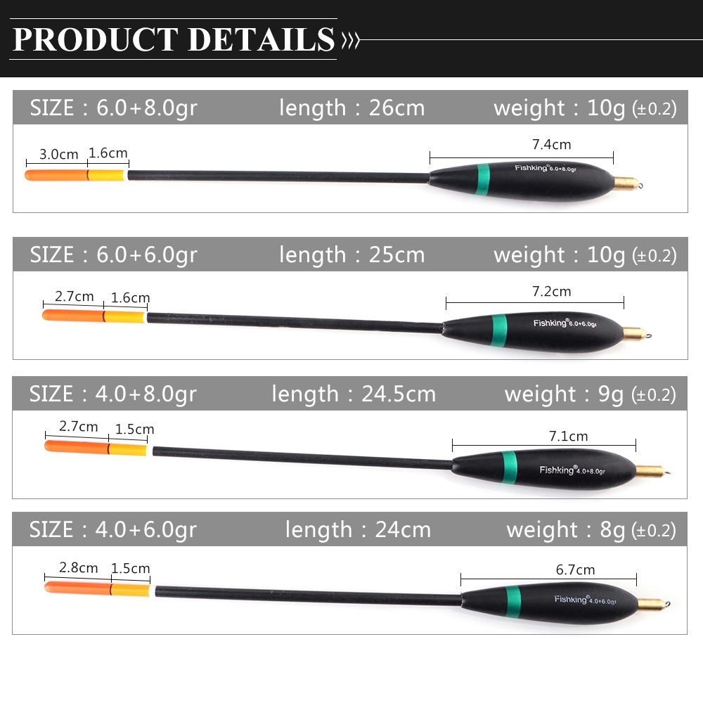 Bộ 4 chiếc phao câu cá chuyên dụng cao cấp