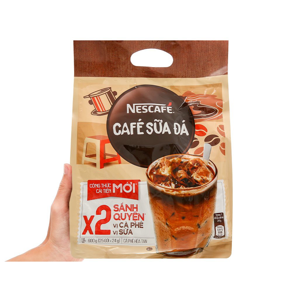 Bịch Nescafé cà phê sữa đá (bịch 25 gói x 24 g)