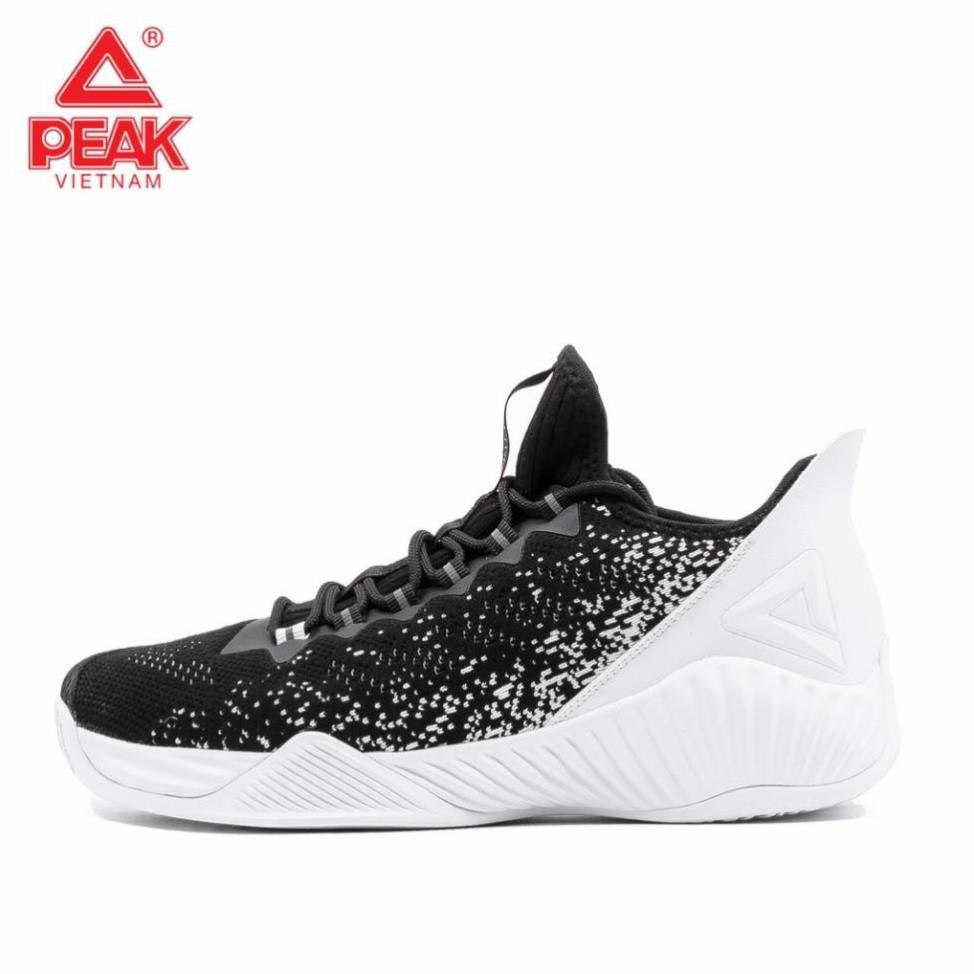 Tết [Sales] Giày bóng rổ PEAK Basketball Ultra Light NET E92051A – Đen Trắng TỐT . Real* Sales thu ♤ hot ↢ * * . ' ' .