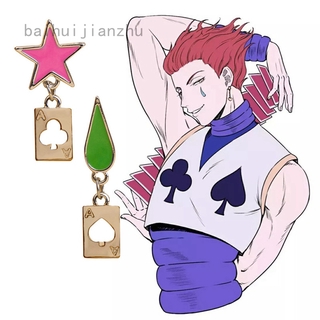 Khuyên Tai Hóa Trang Phong Cách Anime HUNTER x HUNTER x HUNTER Hisoka Cho Nam Và Nữ Baihuijianzhu Cnoad456|Móc Chìa Khóa