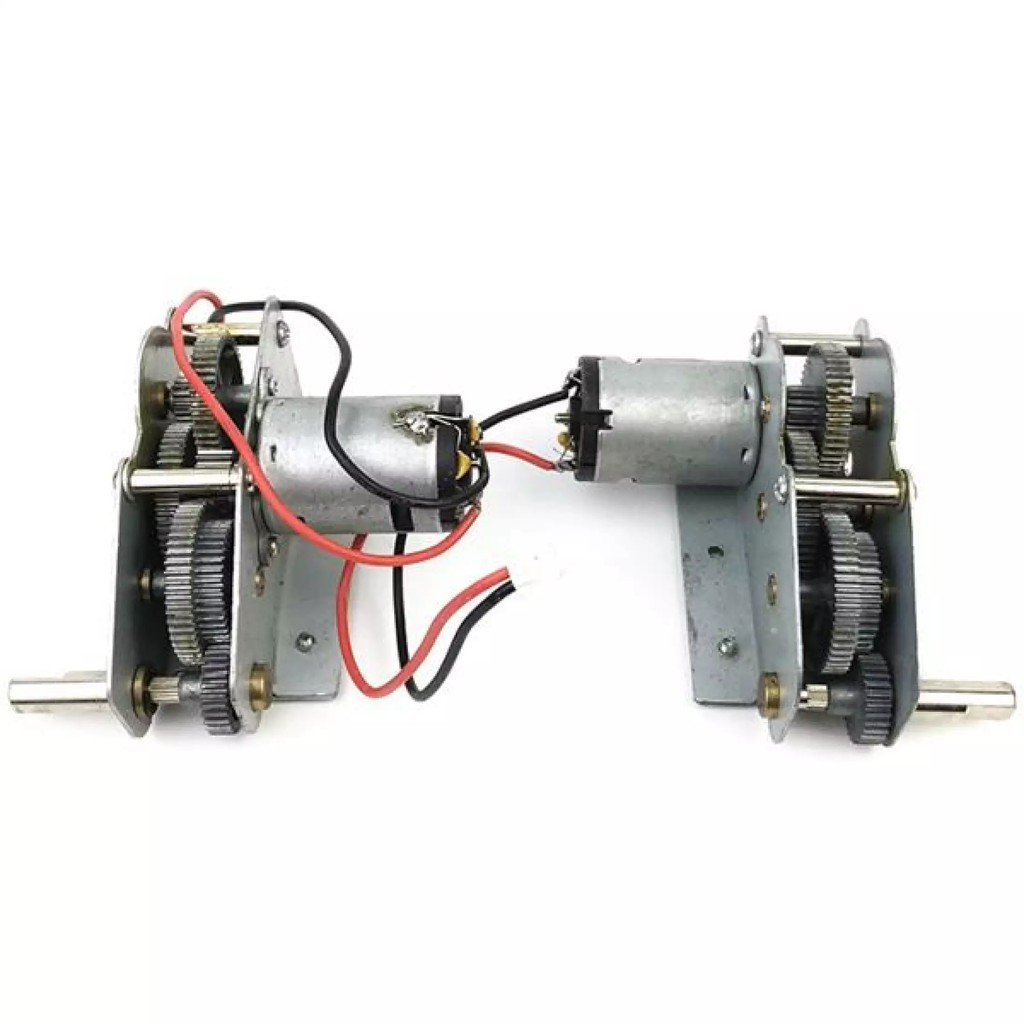 Bộ 2 Hộp số bằng thép dùng cho xe tăng RC 3818-1 3819-1 3848-1 (motor 380)