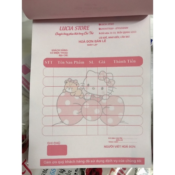 HOÁ ĐƠN 2 LIÊN IN THEO YÊU CẦU