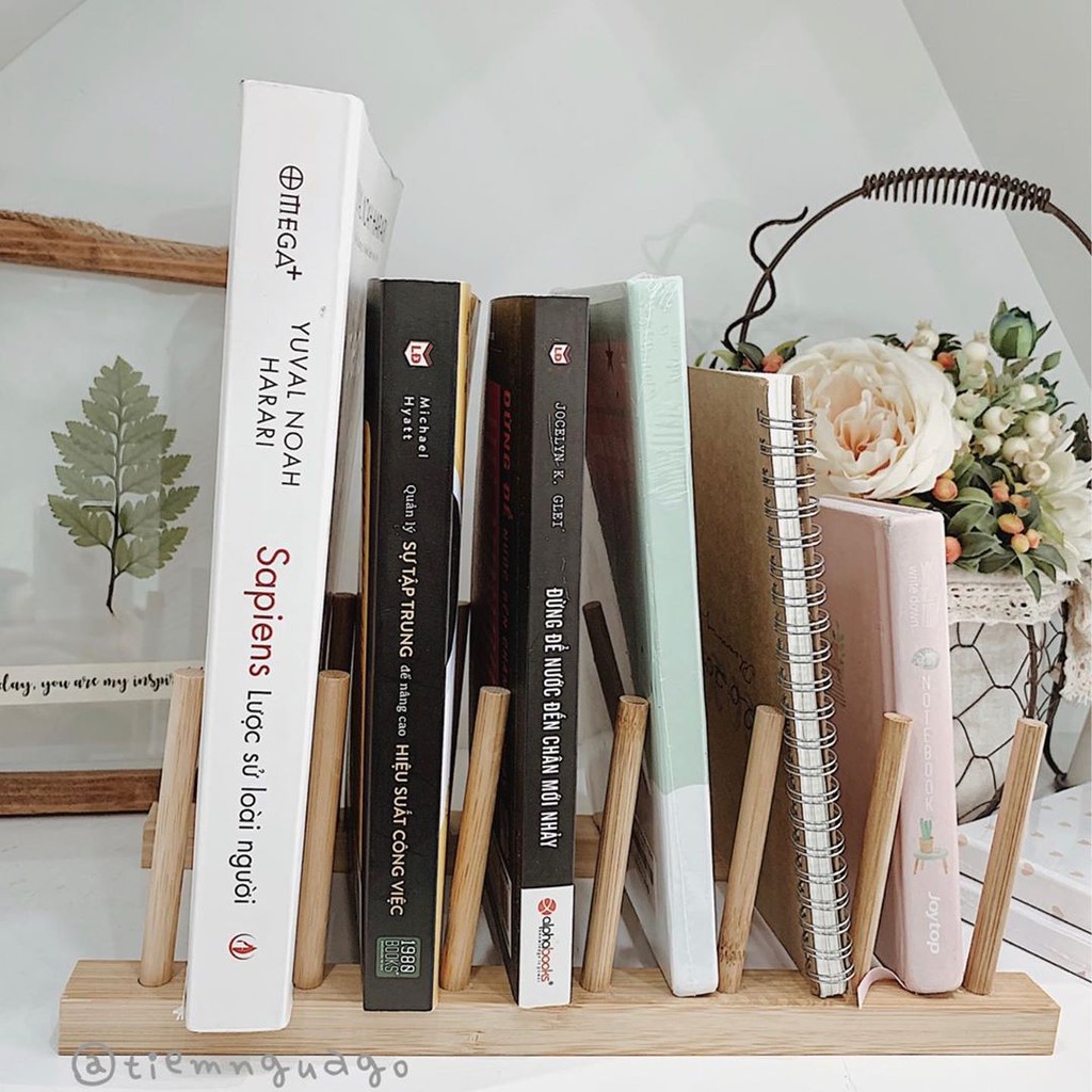 Giá Sách Gỗ Tối Giản Đựng Sách, Phụ Kiện, Trang Trí Bàn Làm Việc Bàn Học - Tiệm Ngựa Gỗ | BigBuy360 - bigbuy360.vn