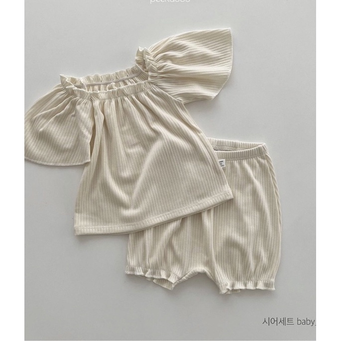 Bộ Sheer Peekaboo Hàn Quốc