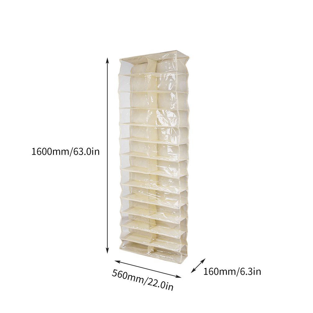 Túi đựng giày 26 ngăn cỡ lớn gấp gọn