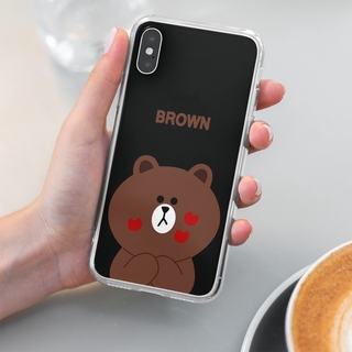 Ốp lưng điện thoại Samsung Galaxy Note 10 Pro Note 10 lite Note 10 Plus 10Note 9 Note 8 7 5 4 3 hình gấu Brown Cony