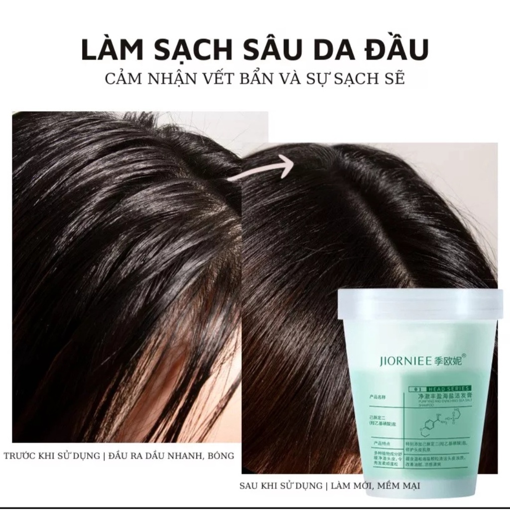 Tẩy tế bào chết cho tóc và da đầu Jiorniee