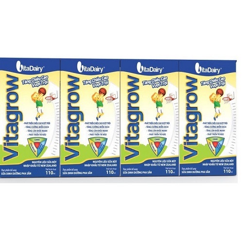 [HSD T11-2023] Thùng 48 Hộp Sữa Pha Sẵn Vitagrow Hộp 110ml Phát Triển Chiều Cao.