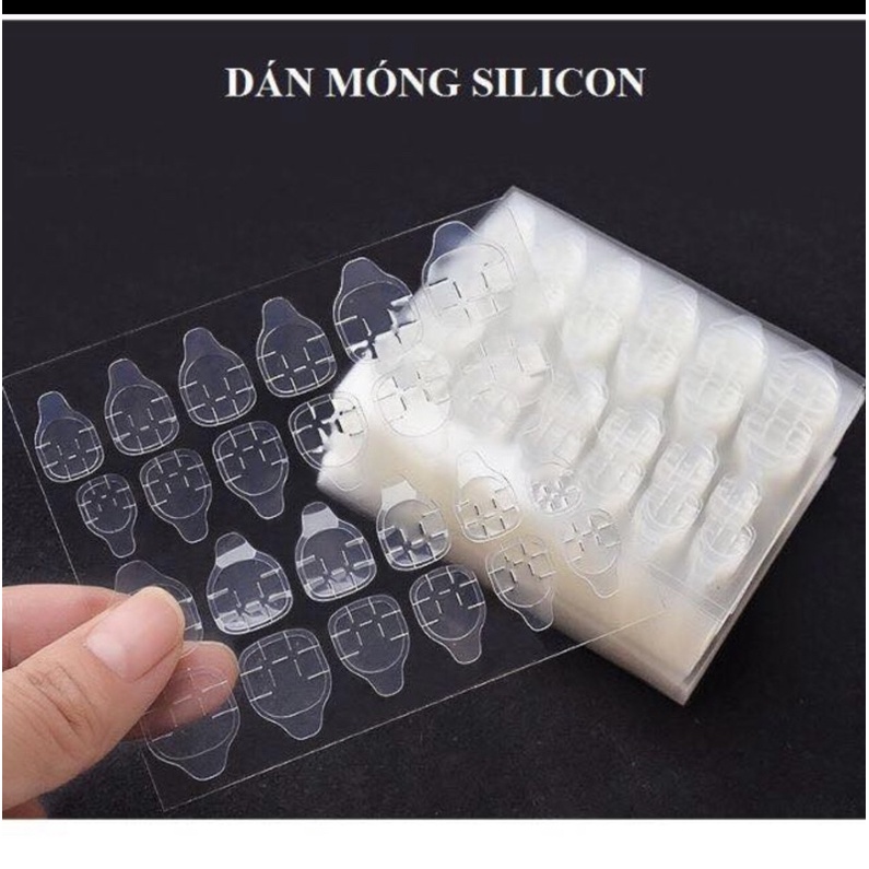 [RẺ VÔ ĐỊCH] Keo Dán Móng Silocon Vỉ 24 Miếng