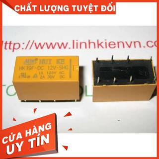 Relay 2 cặp tiếp điểm 12V 2A | Huike HK19F-DC12V-SHG
